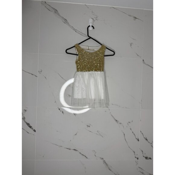 Toddler Girls Sequin Tutu Dress Princess Flower Girl Party Wedding Open Back - Picture 1 of 5